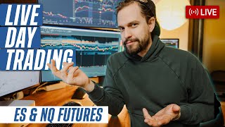 LIVE Day Trading Futures /NQ on 10 Apex Accounts