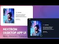 Desktop application ui using nextronjs and tailwind css  speed code tutorial