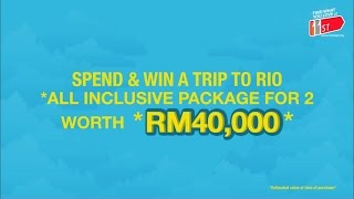 Shop at 11street to Win Holiday for Two to RIO, Brazil worth RM40,000!!