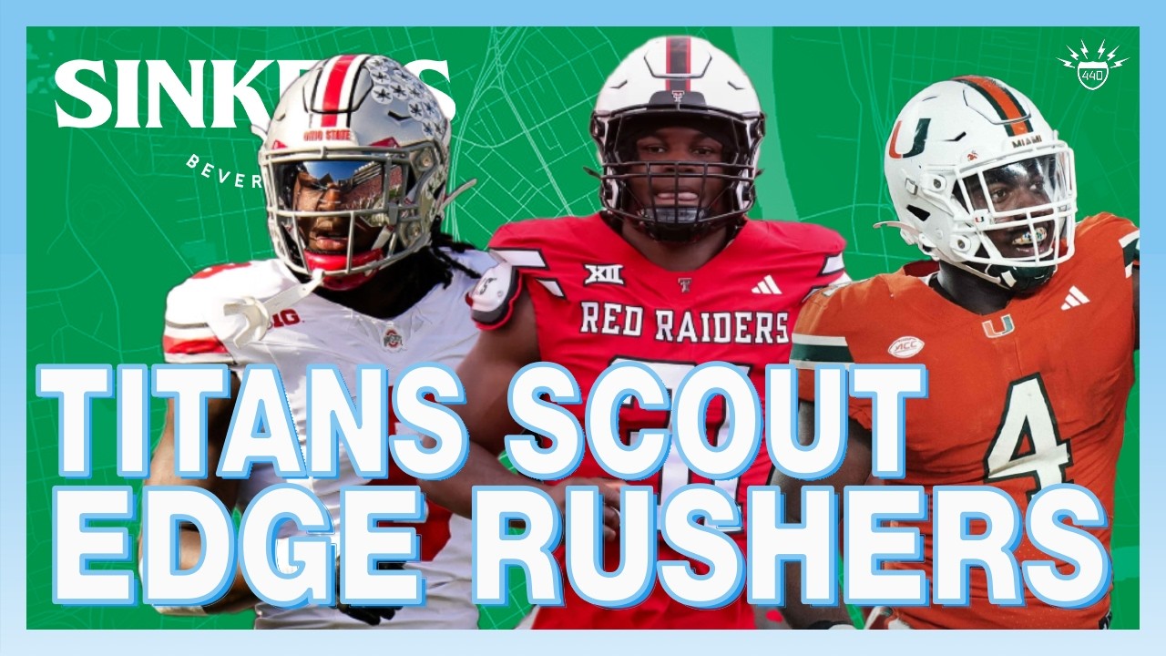 Tennessee Titans scout edge pass rushers at the NFL Combine: Rueben Bain, David Bailey, Arvell Reese