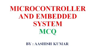 MICROCONTROLLER CHAPTER -2 MCQ