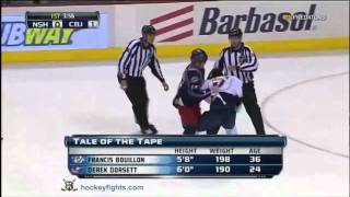 Francis Bouillon vs Derek Dorsett December 8th 2011