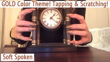 ASMR * 🕰🎉🥳 GOLD Color Theme! * Happy New Year!! * Fast Tapping & Scratching * Soft Spoken
