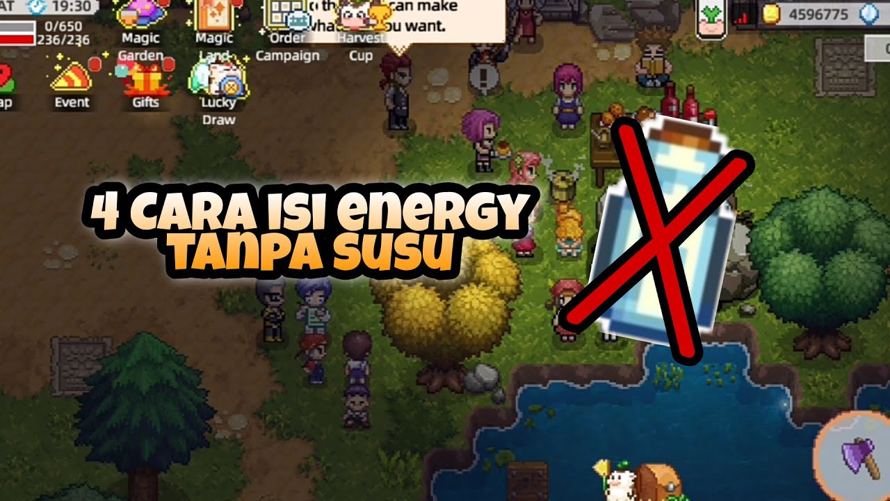4 Cara isi Energy tanpa susu | HARVEST TOWN