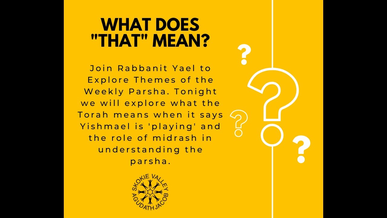 Parsha Of The Week With Rabbanit Yael Vayera YouTube Parsha of the week with rabbanit yael vayera youtube