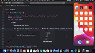 Search Bar in SwiftUI  - How to Use Search Bar in SwiftUI - How to Search List in SwiftUI