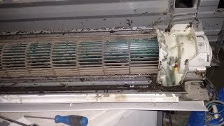 حل مشكل ضعف المروحة الداخلية للسبلت وتكون التلج the speed of the internal fan of the air conditioner