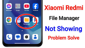 How to Fix Xiaomi Redmi File Manager Not Showing Problem | File Manager Not Showing on Home Screen