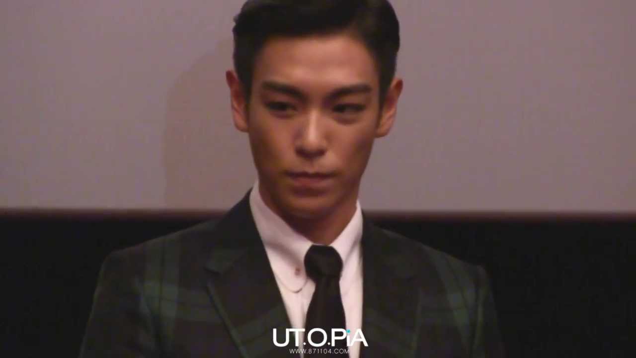 131029 동창생 시사회 무대인사 직캠 : 최승현 (TOP) 포커스 + 퇴근길 손인사