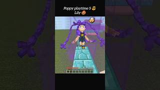 Minecraft: Meeting LILLY from Poppy Playtime Chapter 5.. 💀 #shorts