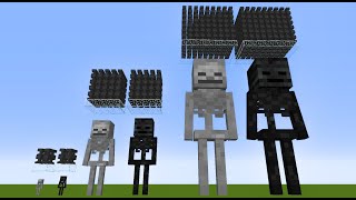 Skeleton &  Wither Skeleton.