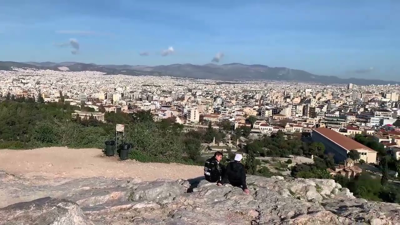 Mars' Hill (The Areopagus) in Athens, Greece