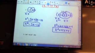 McCrory Algebra 6-5 Multiplying Polynomials Part 2 FOIL
