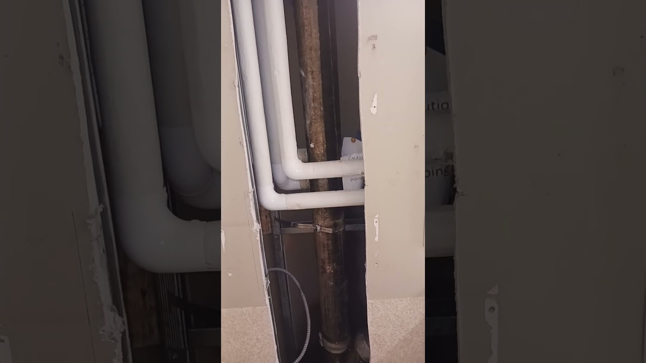 leaking plumbing  stack 