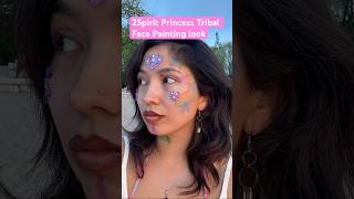 First Client: Two Spirit Princess Tribal Face Painting Look! 🌈🦄☺️🐚🌊