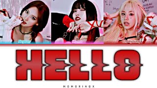 Twice Nayeon, Momo, Chaeyoung - Hello Kolay Okunuş Color Coded Easy Lyrics Momorinqx