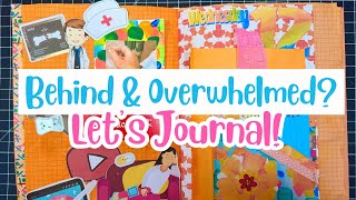 Journal with me | Altered composition Book August days 11 & 12