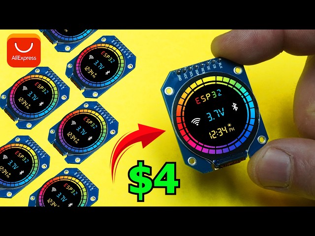 3x AZDelivery GC9A01 1,28-inch Rond TFT-display – 240x240, SPI, 3,3V, Voor Arduino En Wearables