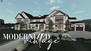 Bloxburg: Modernized Vintage Family Home | No Large Plot | PART 1 | Large Realistic House Build