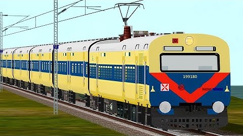 Dangerous 130 km/hr MEMU Train crossing Open Rails.