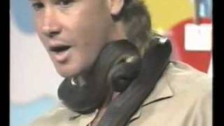 Celebrity Steve Irwin funny snake bite Profile