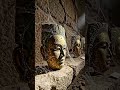 Lost Cave of Ancient Masks Gold-Encrusted Relics Hidden for Centuries