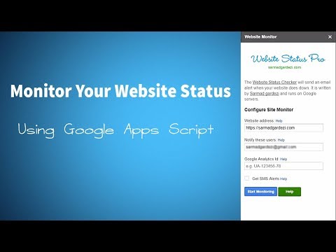 Monitor Your Website Status Using Google Apps Script
