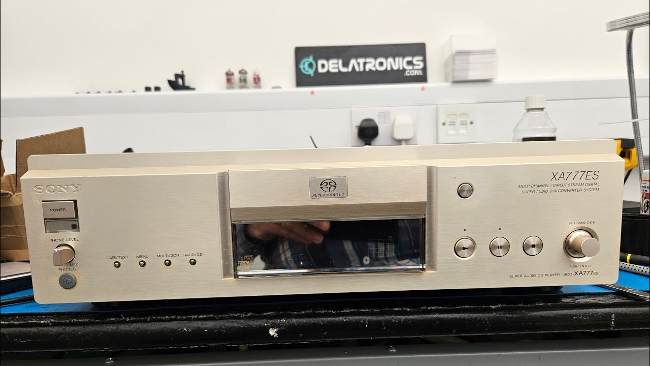 Sony SACD-XA777ES High End CD Player (not reading CDs Pt1 - YouTube