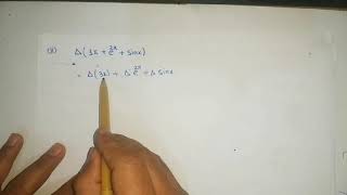 Numerical analysis  Finite Forward Difference operations problems