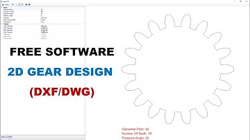 Free 2D Gear Design Software (DXF/ DWG) - GearDXF 2.0