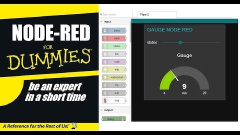 NODE-RED FOR DUMMIES--TUTORIAL 02--GAUGE AND SLIDER NODES BASIC BEGINNERS FUNDAMENTAL