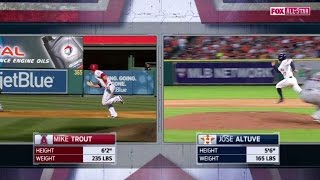 2015 ASG: Trout beats the throw to first