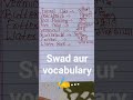 Swad Aur vocabulary###english