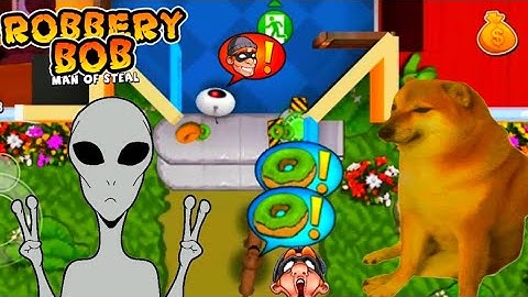 Robbery Bob 1 playing with a suit  UFO [The episode  #2]