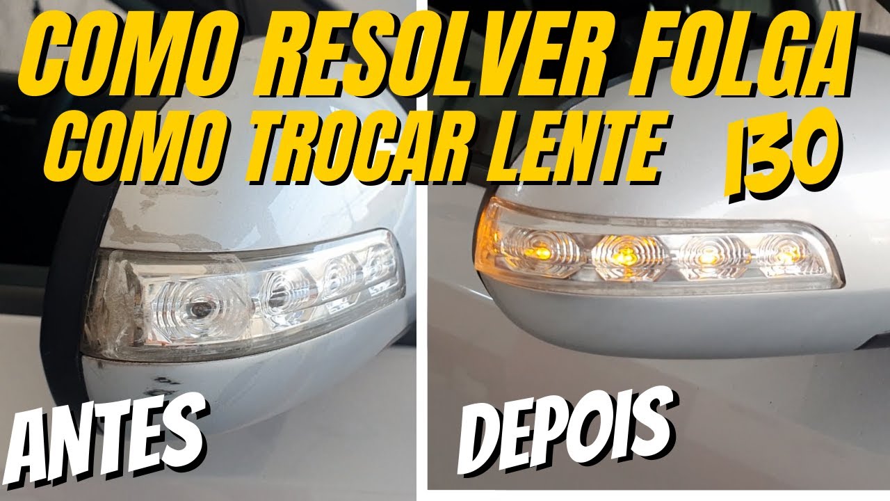 COMO TROCAR LENTE DO RETROVISOR E SETA / COMO RESOLVER RETROVISOR MOLE / I30 / I30 CW