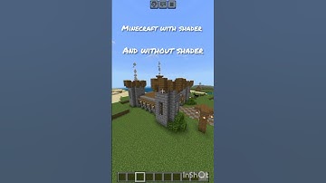 Minecraft with shader and without shader🤣🤣 #minecraft #shortvideo #shorts #entitykmt