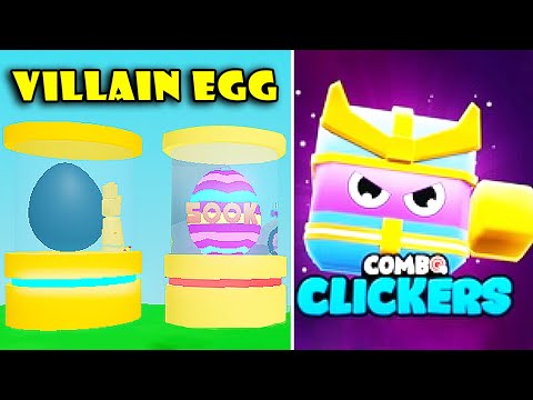 New Update Villain 500k Eggs Getting Shiny Legendary Pets In Combo Clicker Simulator Roblox Youtube - videos matching using auto clicker to buy eggs roblox