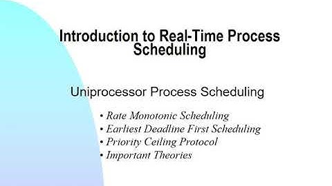 1.1 Uniprocessor Process Scheduling | Real-Time Systems 即時系統 | Tei-Wei Kuo 郭大維