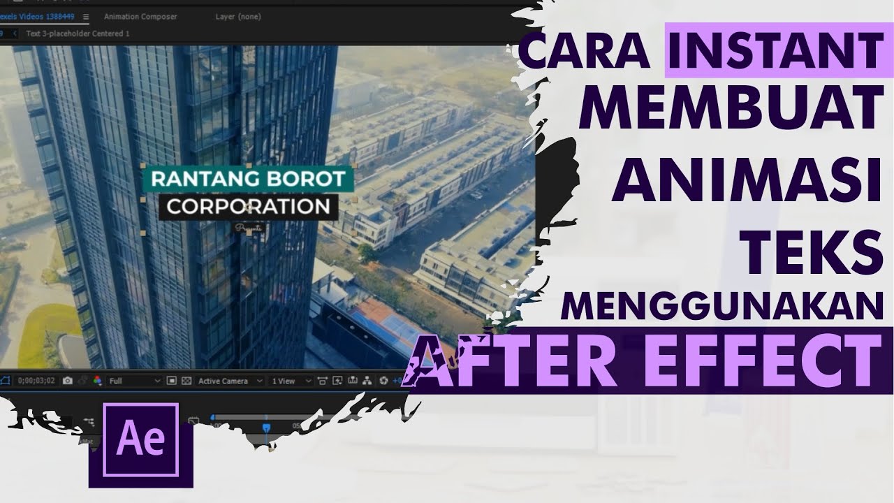 Tutorial After Effect Text Animation - YouTube