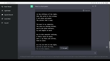 ChatGPT song (In the Stillness of the Night)