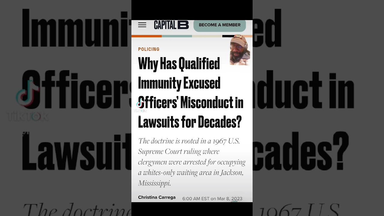 ⁣Qualified Immunity is linked to the Civil Rights Era. #qualifiedimmunity #civilrights