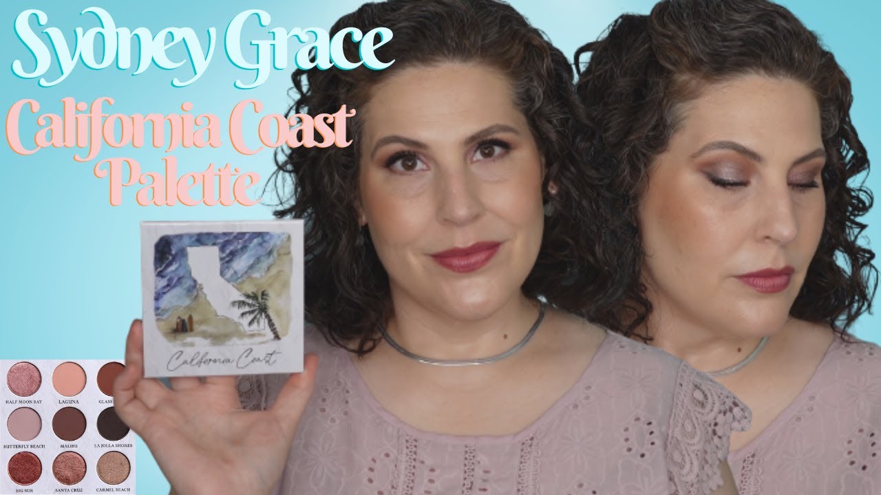 Sydney Grace - New California Coast Eyeshadow Palette - Light Version - Try On & Swatches