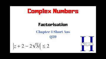 Inequalities in complex plane | Chapter 4 Short Answer Q29