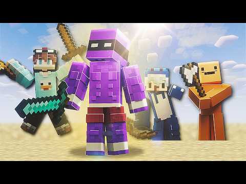 VENCI 200 YOUTUBERS EM UM BATTLE ROYAL NO MINECRAFT?!