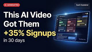 AI SaaS Explainer Video That Increased Signups by 35% | AI Video Production