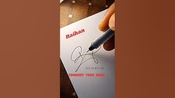 Letter R Stylish Signature Design | Raihan | #shorts #stylishsignature
