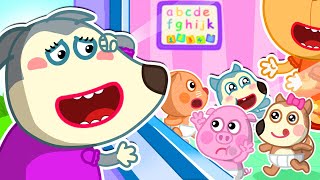 Babys First Day Of Preschool Song Funny Kids Songs Wolfoo Song