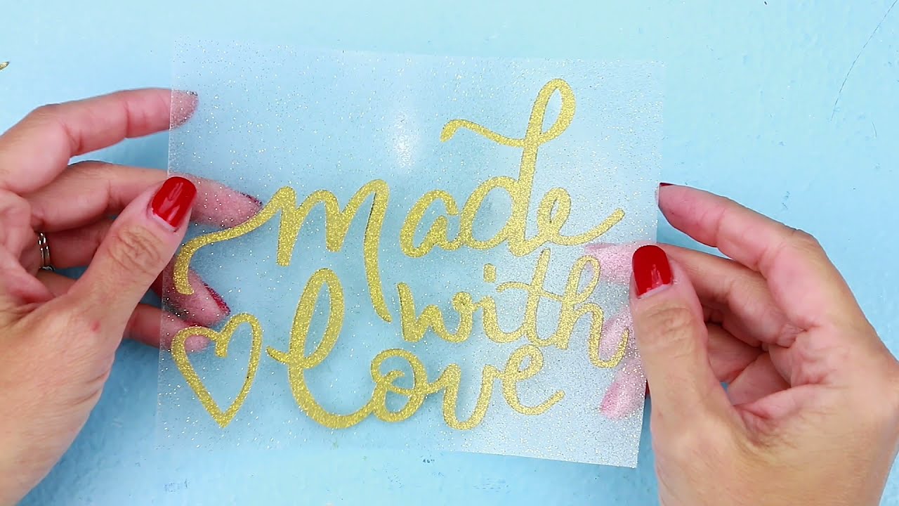 How to Weed Craftables Glitter Heat Transfer Vinyl
