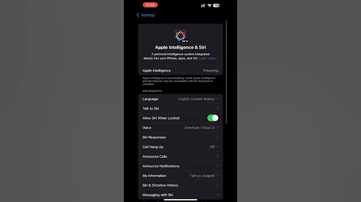 Apple intelligence on iPhone 13 Pro Max  #AI #Siri #appleintelligence
