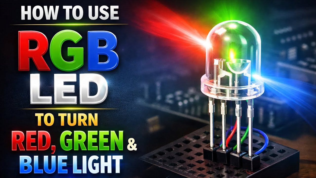How to Use RGB LED with Arduino | Turn Red Green Blue Light (Beginner ...